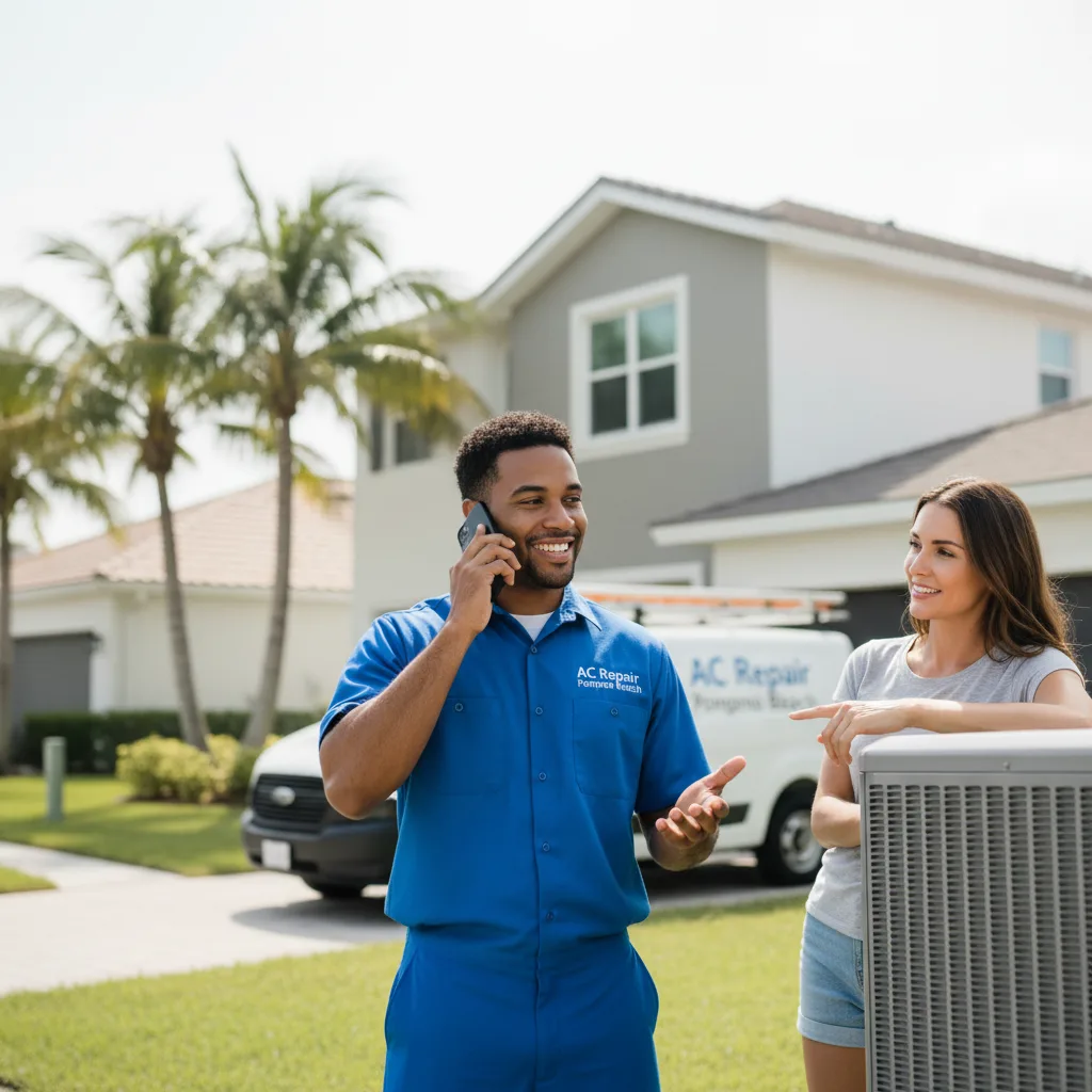 AC Repair Pompano Beach customer support in Hyde Park